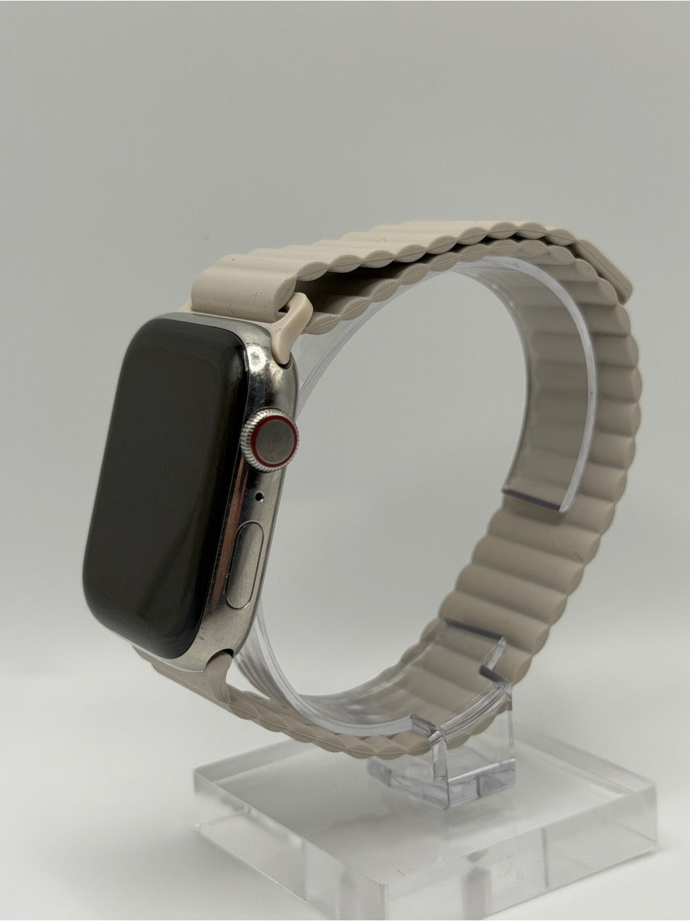 Beige Silicone Magnetic Band for Apple Watch 42MM